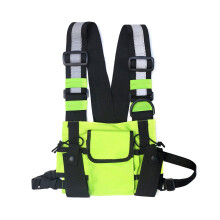 High Visibility Chest Bag Safety Vest Green