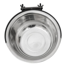 Stainless Steel Hanging Bowl Cage for Dogs Cats Birds 250ml