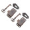 Vintage Skeleton Key Lock Set Zinc Alloy 2 pcs 1