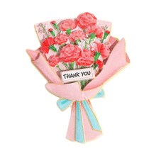 Resin Fridge Magnets 3D Flower Bouquet 6pcs