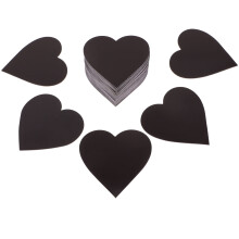 Heart-Shaped Blank Fridge Magnets Assorted Colors 30 Pieces
