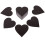 Heart-Shaped Blank Fridge Magnets Assorted Colors 30 Pieces 1