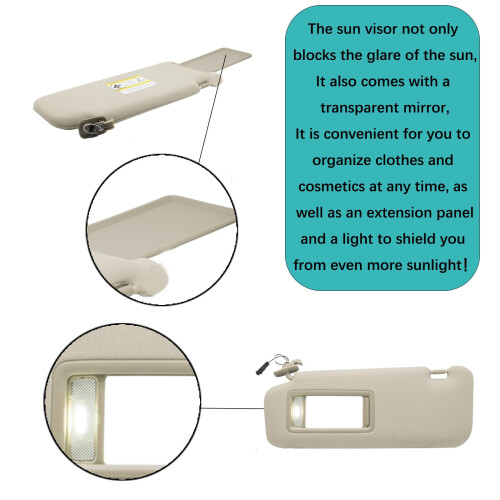 Pare-soleil de remplacement pour Mazda CX-9 2010–2015, beige 2