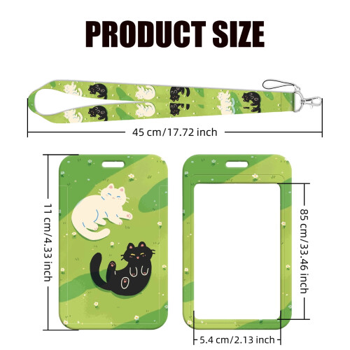 Clear scratch-resistant badge holder with patterned design 2