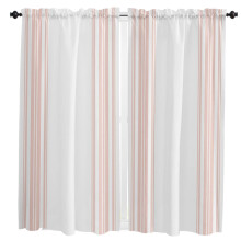Farmhouse Stripe Black White Curtains for Living Room