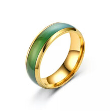 Color Changing Mood Ring Stainless Steel Band 6mm Size 6-13