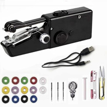 Handheld Sewing Machine Portable Black Set of 23