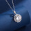Κολιέ μενταγιόν Moissanite 5 καρατίων, ασήμι 925 3