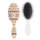 Wooden Paddle Hair Brush with Rustic Tribal Pattern, Soft 1
