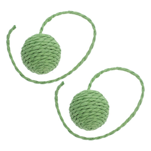 Cat Tree Post Replacement with Jute Rope Green 2 pcs