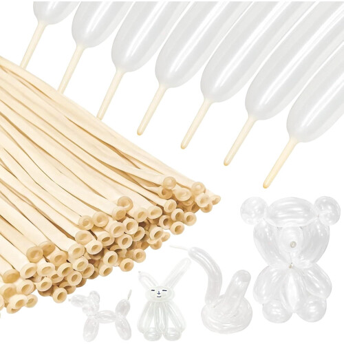 Clear Thickening Balloons for Arch Twisting Modeling 100 Pcs