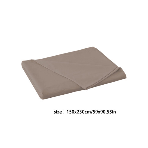 Drap-housse kaki en polyester uni 150 x 200 cm 2