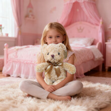 Valentine's Day Teddy Bear Plush Toy Soft Fleece-like
