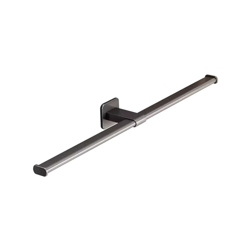 Barre porte-serviettes réglable sans perçage, fixation murale, renforcée 1