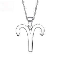 Stainless Steel Zodiac Pendant for Men and Women Aries
