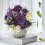 Bouquet di peonie artificiali realistiche in seta, 30 cm 6