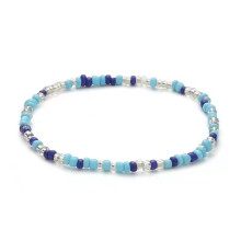 Beaded Anklet Set Boho Adjustable 2-Pair