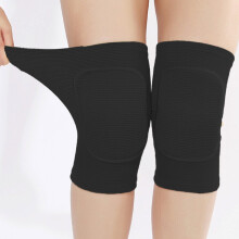 Sports Knee Pads Breathable Shock-Absorbing 10 Pcs Black