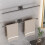 Barre porte-serviettes réglable sans perçage, fixation murale, renforcée 6