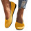 Γυναικεία φλατ παπούτσια εργασίας με slip-on, αναπνεύσιμο διχτυωτό ύφασμα, κίτρινο 5
