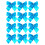 Christmas Mini Bows Ornaments Blue 12 pcs 1
