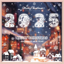 Christmas Window Stickers Snowflakes Glass Decoration
