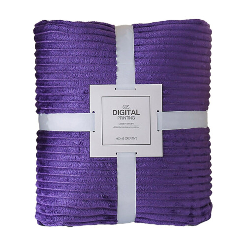 Cable Knit Throw Blanket Queen Size Cotton Waffle