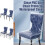 Clear Plastic Dining Chair Covers Waterproof Dustproof PVC 1