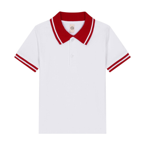 Boys' Rugby Shirt Solid Short Sleeve Oversized Button-Down 1