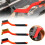 Wire Brush Set Nylon Brass Stainless Steel 3PCS with Scraper 1