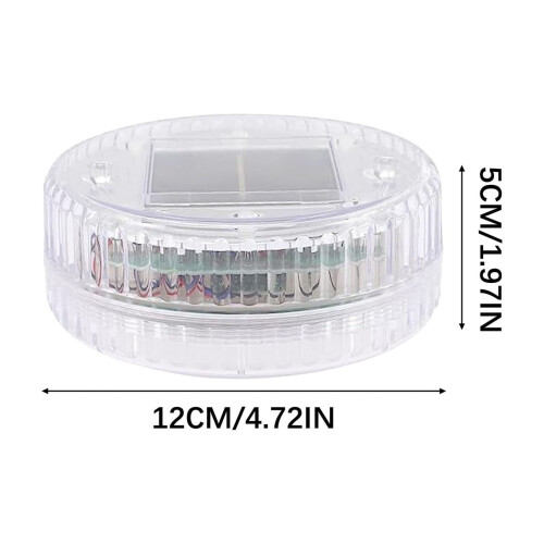 Solar Pool Light Floating LED Color-Changing White Plastic