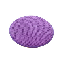 Stool Cushion Round Purple 15.7 Inch with Ties