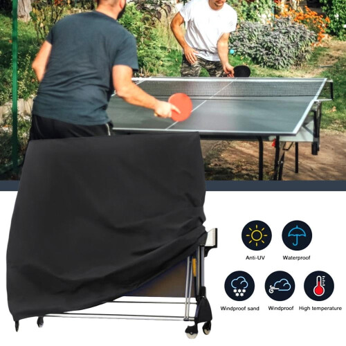 Table Tennis Table Cover Polyester Dustproof Windproof UV