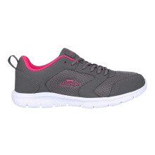 (6 UK, Charcoal/Pink) Slazenger Womens/Ladies Mesh Flat Trainers