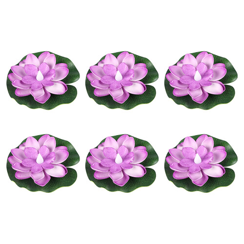 LED Floating Water Induction Lamp Pool Decor 6-Pack