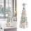LED Mercury Glass Christmas Tree 10.2 Inch Silver 1