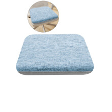 Dining Seat Cushion Foam Pad Non-Slip Flax Ergonomic 1 Piece
