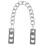 Cabinet Door Hanging Chain Metal Silver 1 Set 4