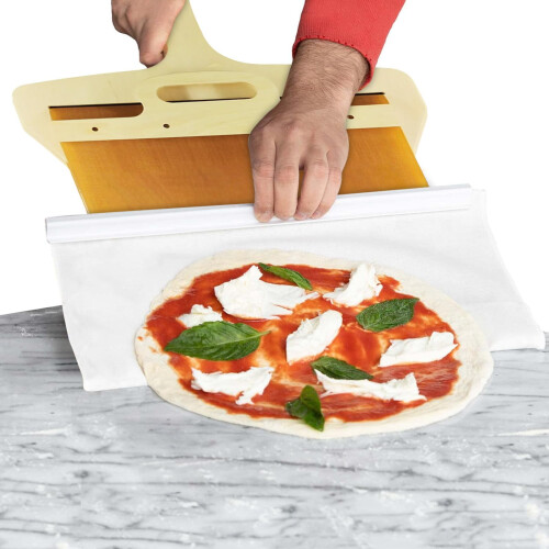 Gleitender Pizzaschieber, 56 x 35,5 cm, antihaftbeschichtet, mit Griff 1