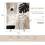 Κουρτίνα ντους Boho 72x72 ίντσες Μαύρο Καφέ Μπεζ Φύλλο Φοίνικα 5