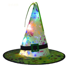 Witch Hat for Women LED Light-Up Halloween Costume Accessory
