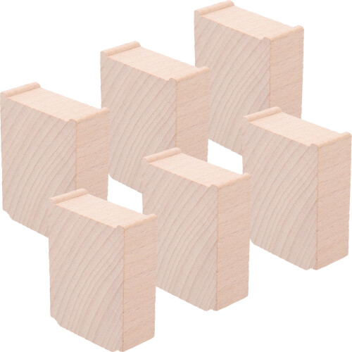Wooden Train Bridge Supports 6 pcs Beech