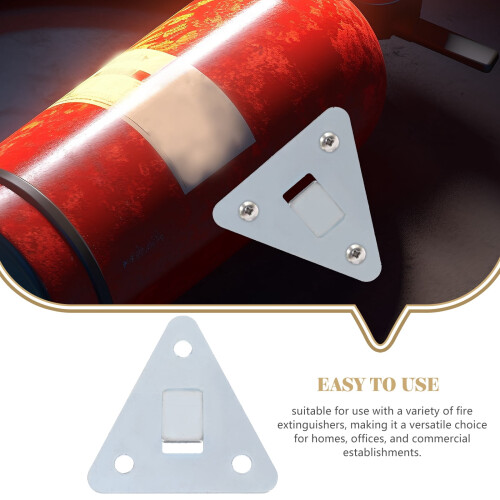 Fire Extinguisher Mounting Bracket Metal Silver 5 pcs 2