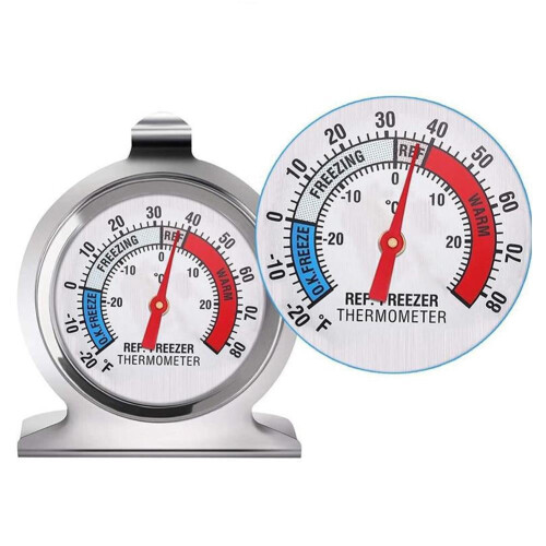 Refrigerator Thermometer Dial Dual-Scale 20–80F 1