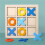 Ξύλινο σετ παιχνιδιών Tic Tac Toe Φορητό μίνι ταμπλό ταξιδιού 6