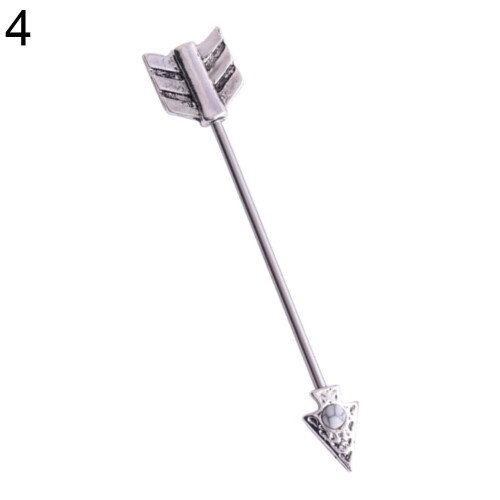 Retro Arrow Industrial Scaffold Barbell Ear Piercing