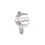 Women's Stainless Steel Moon Constellation Adjustable Ring 1