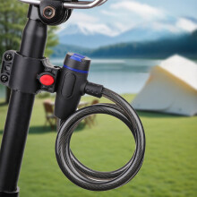Heavy Duty Bike Lock Steel Cable 35.4 inch PVC Coated