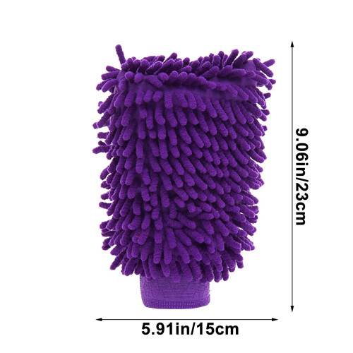 Car Wash Mitts Double Sided Soft Absorbent Cleaning Gloves 1