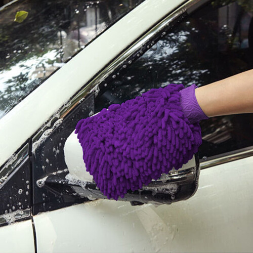 Car Wash Mitts Double Sided Soft Absorbent Cleaning Gloves 2